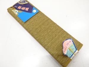 アンティーク　縞に絣柄織り出し　丹前地反物